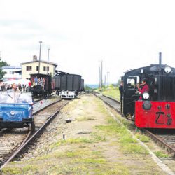 Beim Bahnhofsfest. Foto: Archiv Verein