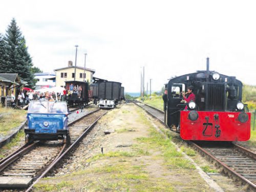 Beim Bahnhofsfest. Foto: Archiv Verein