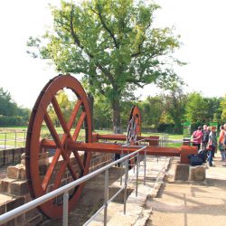 Die historische Mühlenanlage erinnert an die Mühlentradition. Foto: Dietrich