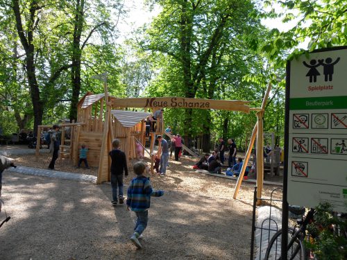 Der neue Spielplatz im Beutlerpark ist eröffnet! Foto: Steffen Dietrich