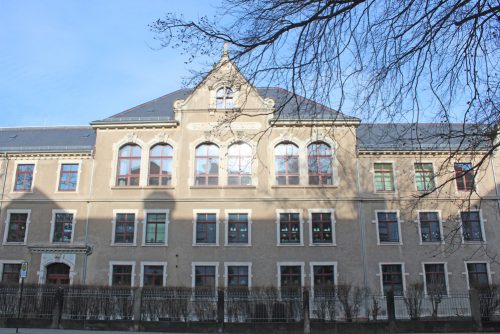 Ansicht der Schule von der Kretschmerstraße aus. Foto: Pohl