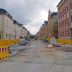 Die geschaffene „Baumfreiheit“ zur Schaffung der Baufreiheit sorgte im Vorfeld der Bauarbeiten für Diskussionen. Foto: Steffen Dietrich