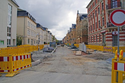 Die geschaffene „Baumfreiheit“ zur Schaffung der Baufreiheit sorgte im Vorfeld der Bauarbeiten für Diskussionen. Foto: Steffen Dietrich