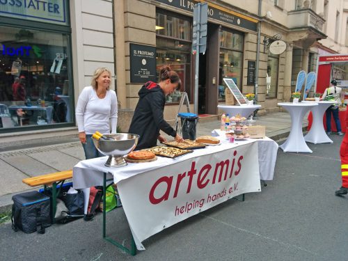 Ein leckeres Buffett und viele Informationen halten die Frauen vom Verein artemis auch zur Langen Nacht der Wissenschaften bereit. Foto: privat