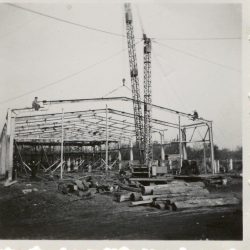 Baustelle Lok-Sporthalle.