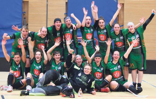 Damenmannschaft Floorball. Foto: Verein