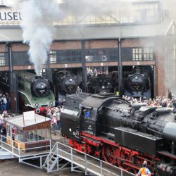 zum 9. Dampfloktreffen werden auf dem Gelände des Eisenbahnmuseums wieder viele Dampflokomotiven präsentiert. Foto: Verein/Hobl
