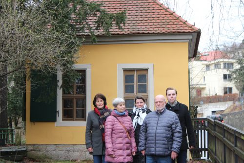 Vereinschef Lukas Mielsch (hinten rechts) traf sich zur Vorbereitung der Saison mit Anneli Maier, Heidrun Näther, Sabine Kiok und Bodo Francke. Foto: Pohl