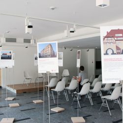 Die Ausstellung Ausstellung im neu eröffneten Zentrum für Baukultur Sachsen im Kulturpalast. Foto: Pohl