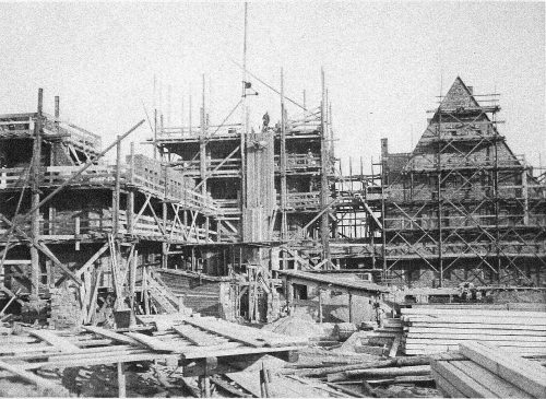 Bauzustand der Apostelkirche im Jahre 1928. Foto: Archiv Apostelkirche