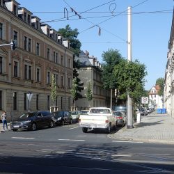 Die Kleiststraße zählt zu jenen Straßen, die zwischen 1896 und 1901 nach deutschen Dichtern benannt worden sind. Foto: Brendler