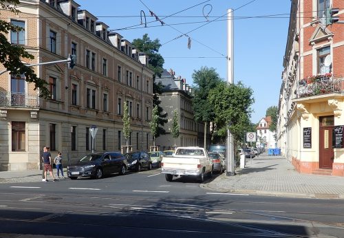 Die Kleiststraße zählt zu jenen Straßen, die zwischen 1896 und 1901 nach deutschen Dichtern benannt worden sind. Foto: Brendler
