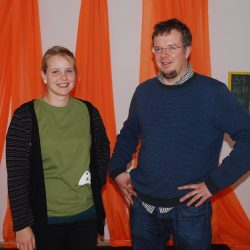 Koordinatorin Anika Albani und Pastor Philipp Weismann. Foto: Trache