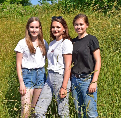 Aus Liebe zur Musik gründeten die drei Gymnasiastinnen ihre eigene Band. Foto: Trache