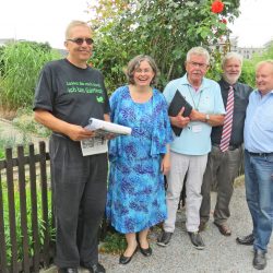 Besuch in der Gartensparte »Flora I«.. Foto: Pohl