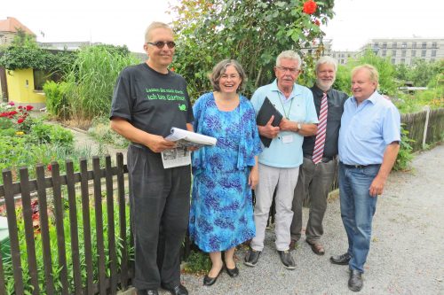 Besuch in der Gartensparte »Flora I«.. Foto: Pohl