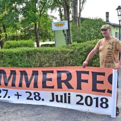 Vereinsvorsitzender Thomas Fischer lädt zum Sommerfest in die Gartensparte ein. Foto: Trache