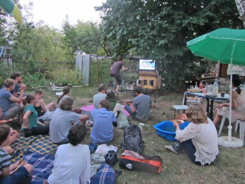 In die Pedale treten für ein ordentliches Kino-Bild. Foto: Richter