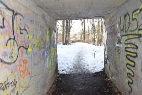 Diese Bahnunterführung im Bereich der Langebrücker Straße soll geschlossen werden. Die Bürgerinnen und Bürger sind nicht amused. Foto: Möller