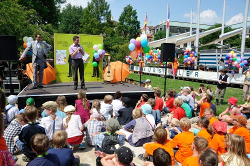 »Die Erich Kästner Rallye gehört zu Dresden wie der Dresdner Zwinger!«, sagte 2014 der damalige Sozialbürgermeister Martin Seidel in seinem Grußwort an die Kinder. Foto: S. Meusemann/TPZ Sachsen