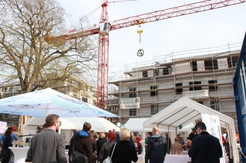 Der Rohbau steht: Mit einem Richtfest wurde das gebührend gefeiert. Foto: Pohl