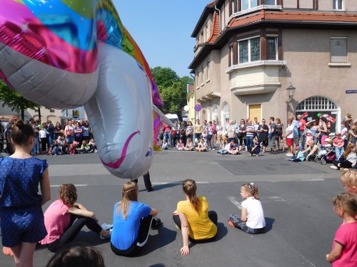 Die Kreuzung Putjatinplatz wird auch dieses Jahr wieder zur Bühne der Tänzer und Sportler. 15.45 Uhr heißt es hier »Rope Skipping«. Foto: PR