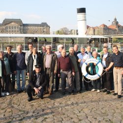 Nach der Jubiläumsfahrt am 6. April 2019 auf dem Dampfschiff »Leipzig«. Foto: Michael Hillmann