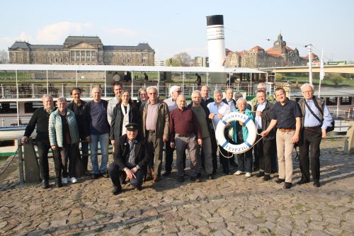 Nach der Jubiläumsfahrt am 6. April 2019 auf dem Dampfschiff »Leipzig«. Foto: Michael Hillmann