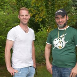 Trainer Tobias Kraftczyk (l.) und Hussein Fathullah, der ins Nationaltrainingslager eingeladen wurde. Foto: Trache