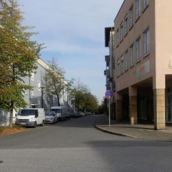 Die CarrieraStraße verbindet die Werft- und die Thäterstraße.Foto: Brendler