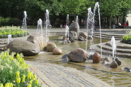 Der Findlingsbrunnen in Gruna. Foto: Pohl