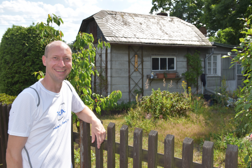 Freut sich über die Anerkennung: Ronny Richter, 1. Vorsitzender des Kleingartenvereins. Foto: Trache