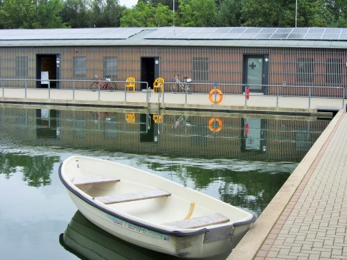 Solaranlage im Mockritzer Naturbad. Foto: Ralf Richter