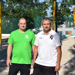 Dirk Lommatzsch (l.) und André Hanke vom Dresdner SSV e. V. Foto: Claudia Trache