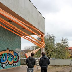 Künstler André Tempel Robotron-Pavillon Dresden