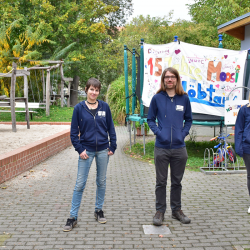 Claudia Elle, David Morgenroth und Jenny Kockrow (v. l.) vom Sozialarbeiterteam des Kindertreffs Moosmutzelhaus. Foto: Claudia Trache