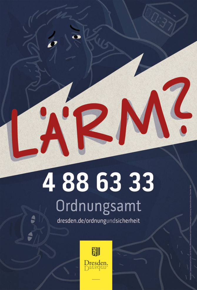 Mit diesem Plakat macht die Stadt auf die Service-Nummer aufmerksam. Foto: Stadtverwaltung