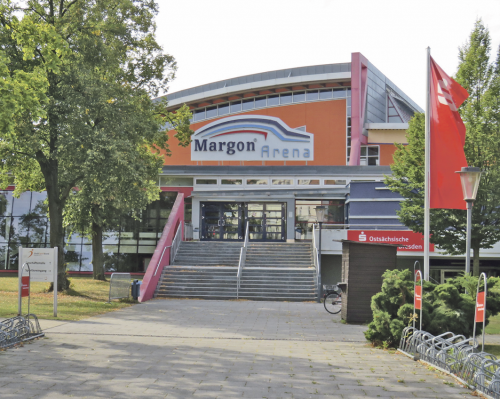 Die Margon Arena heißt trotz des Eigentümerwechsels weiter Margon Arena. Foto: Pohl