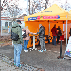 Das Testzentrum wird gut angenommen. Foto: Pohl