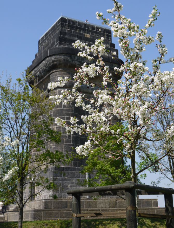 Die Bismarcksäule in Dresden. Foto: Cornelia Borkert