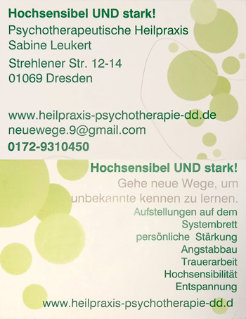 Psychotherapeutische Heilpraxis Leukert