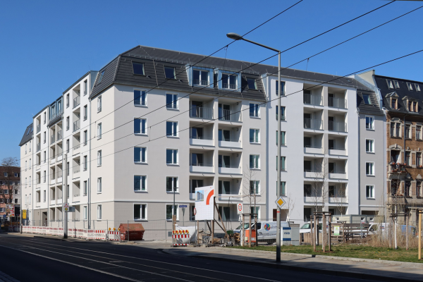 Das Mehrfamilienhaus der WiD in der Schäferstraße. Foto: WiD