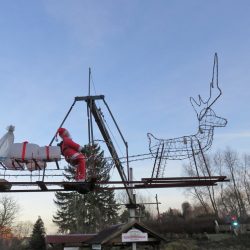 Der Weihnachtsmann auf dem Rückflug