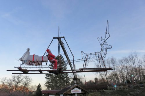 Der Weihnachtsmann auf dem Rückflug