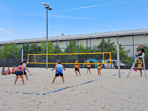 Strandfeeling im Sportpark Ostra. Foto: Eigenbetrieb Sportstätten der Landeshauptstadt Dresden