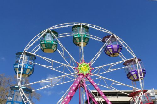 Vom Riesenrad aus kann man beim Familienfest seinen Blick über Dresden schweifen lassen. Foto: Archiv Pohl