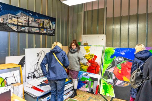 Mehrere Künstler öffnen wieder in der einstigen Schokofabrik in Johannstadt ihre Ateliers am 16. November. Foto: PR