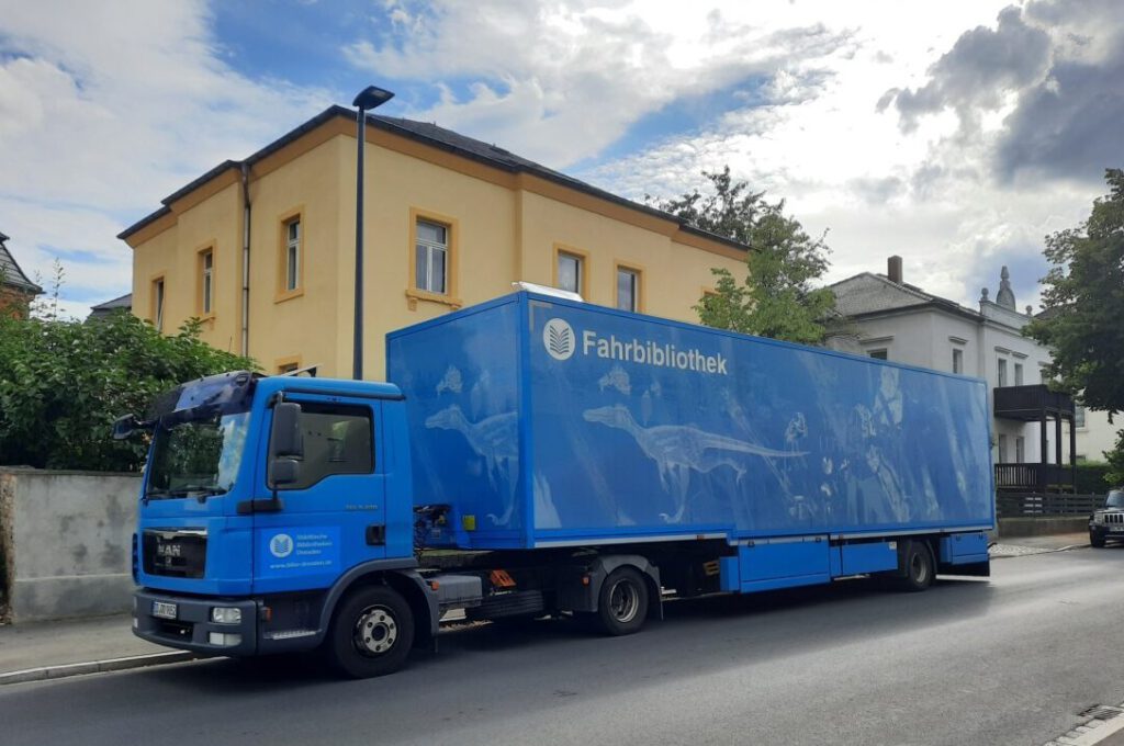 Lesestoff auf Rädern: Die Fahrbibliothek der Städtischen Bibliotheken Dresden. Foto: Städtische Bibliotheken Dresden