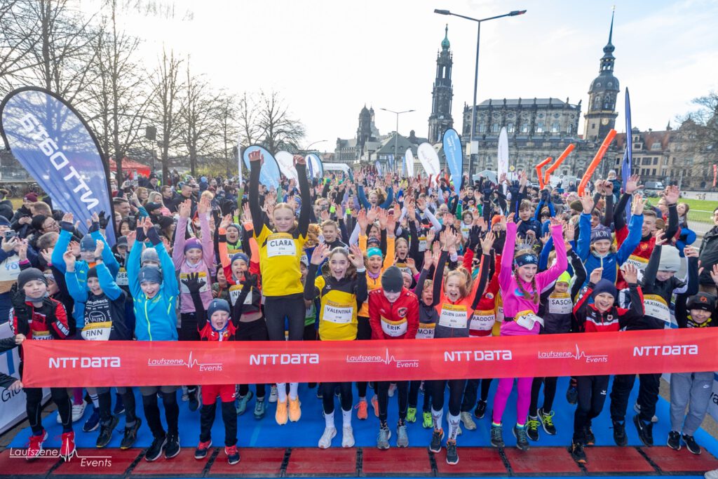 Große Begeisterung bei den Cityläufen schon bei den Jüngsten. Foto: citylauf-dresden