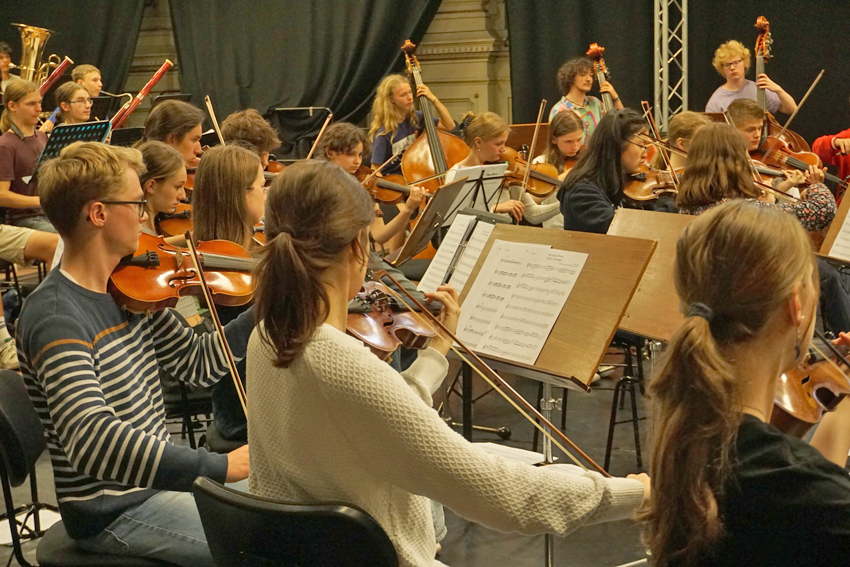 Mitglieder des Dresdner Jugendsinfonieorchesters des HSKD. Foto: HSKD